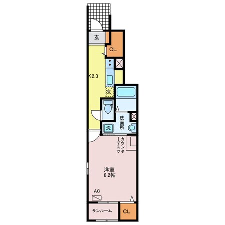 コンフォートの物件間取画像